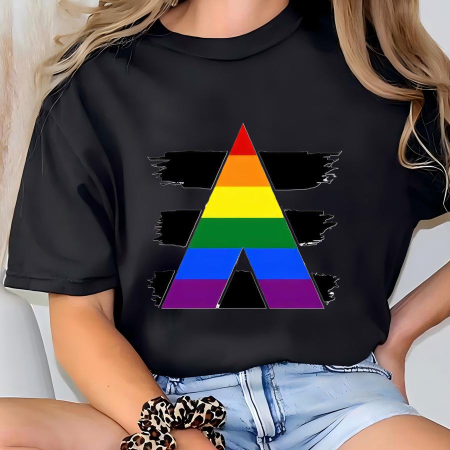 Straight Ally Pride Flag Shirt - Lgbtq Rainbow Tee T-shirt