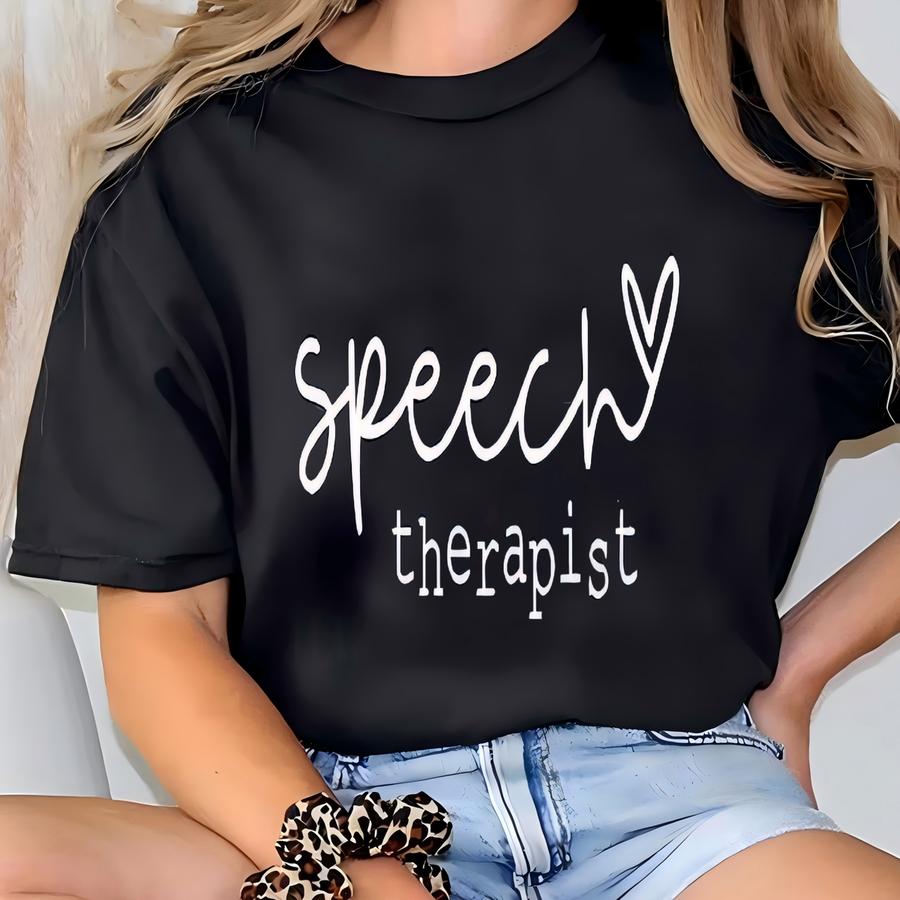 Speech Therapist Hoodie, Therapist Gift Hoodie, Gift For Speech Therapist, Slp Therapist Gift, Language Pathology, Therapist Outfit T-shirt