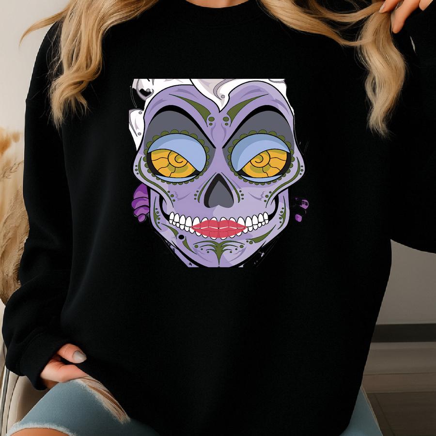 Ursula Sugar Skull 11x14 Print Sweatshirt