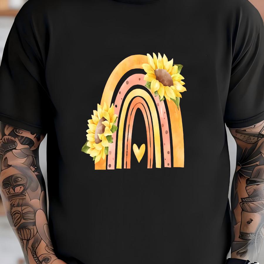 Watercolor Rainbow Suower Bella Canvas Shirt T-shirt