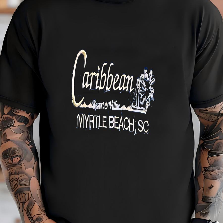 Vintage 90s Caribbean Resort Villas Myrtle Beach Sc Y Crewneck Sweatshirt Xl Size T-shirt