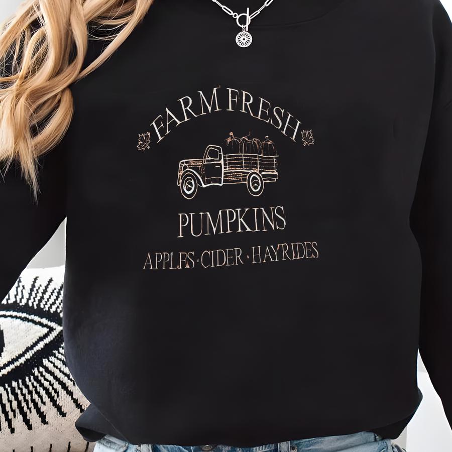 Vintage Pumpkin Farms  Crewneck Sweatshirt Sweatshirt