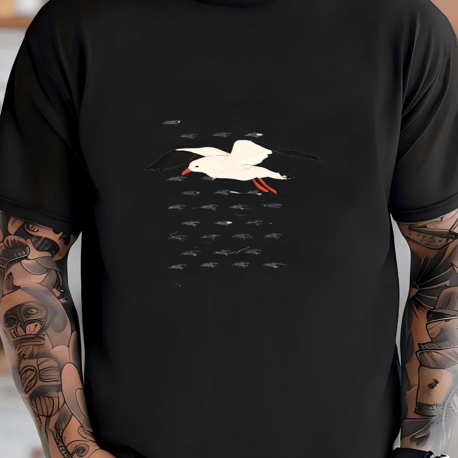 Vintage 90s Art Animal Bodega Bay California Crewneck Sweatshirt S Size T-shirt