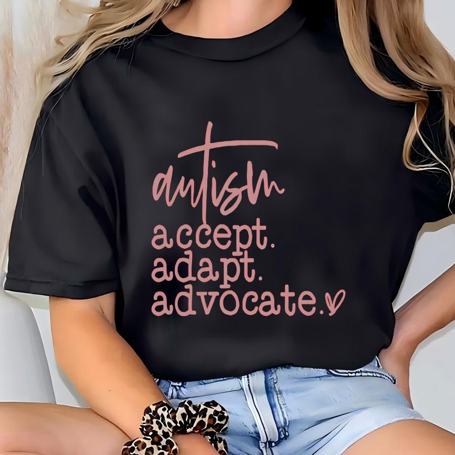 Accept Adapt Advocate Tank Top, Autism Tank Top, Awareness Tank Top, Advocate Puzzle Tank Top, Special Education Tank Top, Proud Mama T-shirt