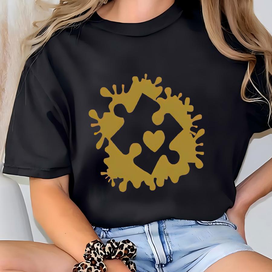 Splatter Puzzle Piece Tank Top, Autism Tank Top, Awareness Tank Top, Advocate Puzzle Tank Top, Special Education Tank Top, Proud Mama T-shirt