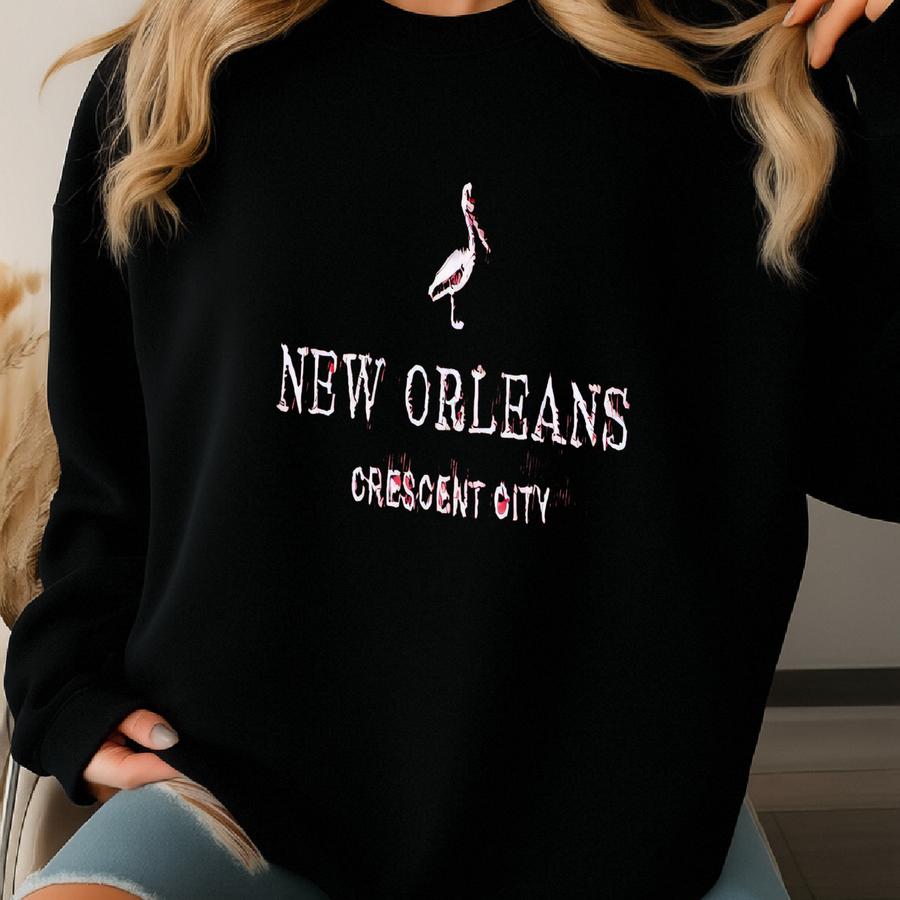 New Orleans Louisiana T-shirt , Vintage Graphic Tee , Personalized Nola Bachelorette Shirts Sweatshirt