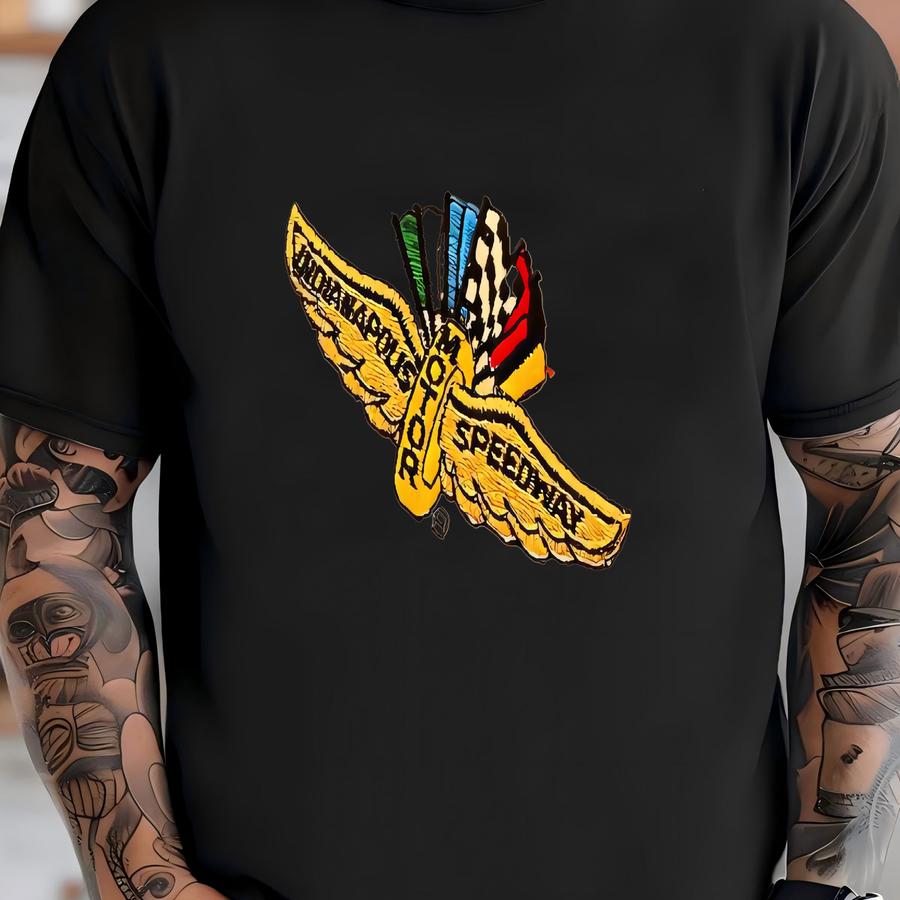 Vintage Apolis Motor Speedway Blue Denim Button Down Shirt Size Large Awesome Fade T-shirt