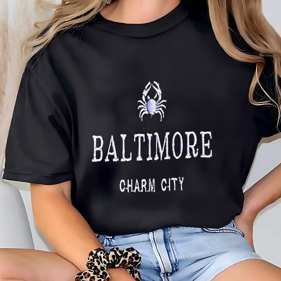 Baltimore Maryland Hoodie, Retro Hoodie, Vintage Crab Shirt  T-shirt