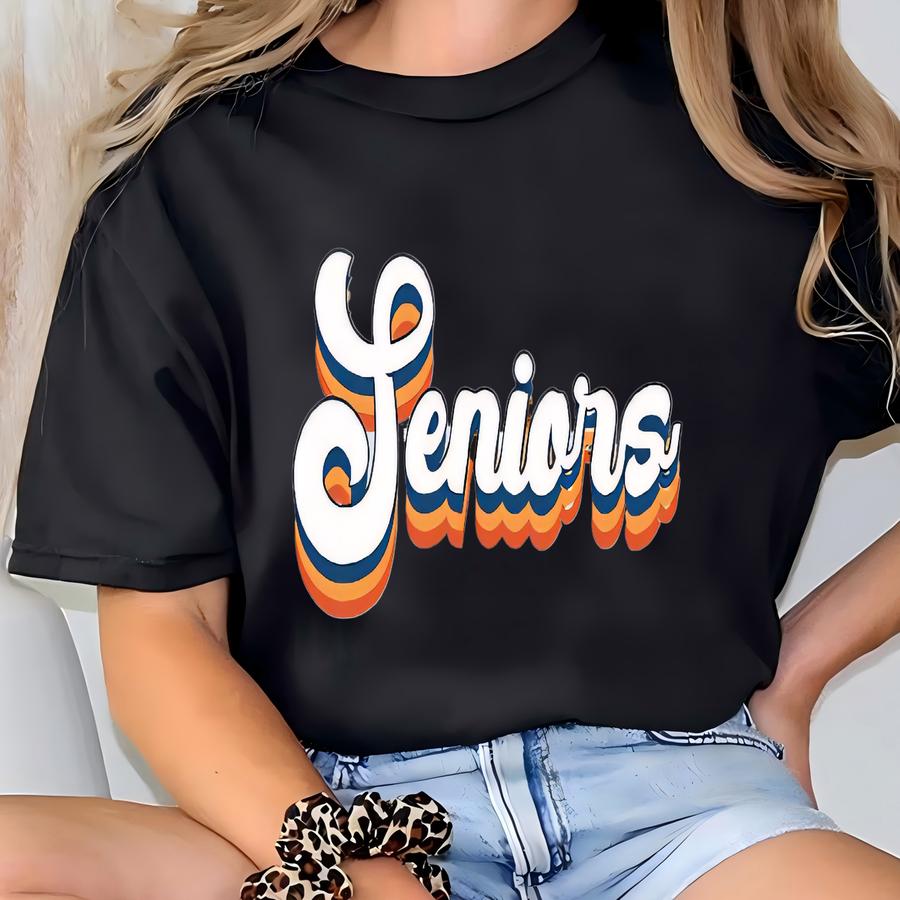 Groovy Senior 2023 Shirt, Senior 2023 Sweatshirt, Class Of 2023 Shirt, Graphic Tee, Vintage Senior 2023 Shirt, High School Shirt T-shirt