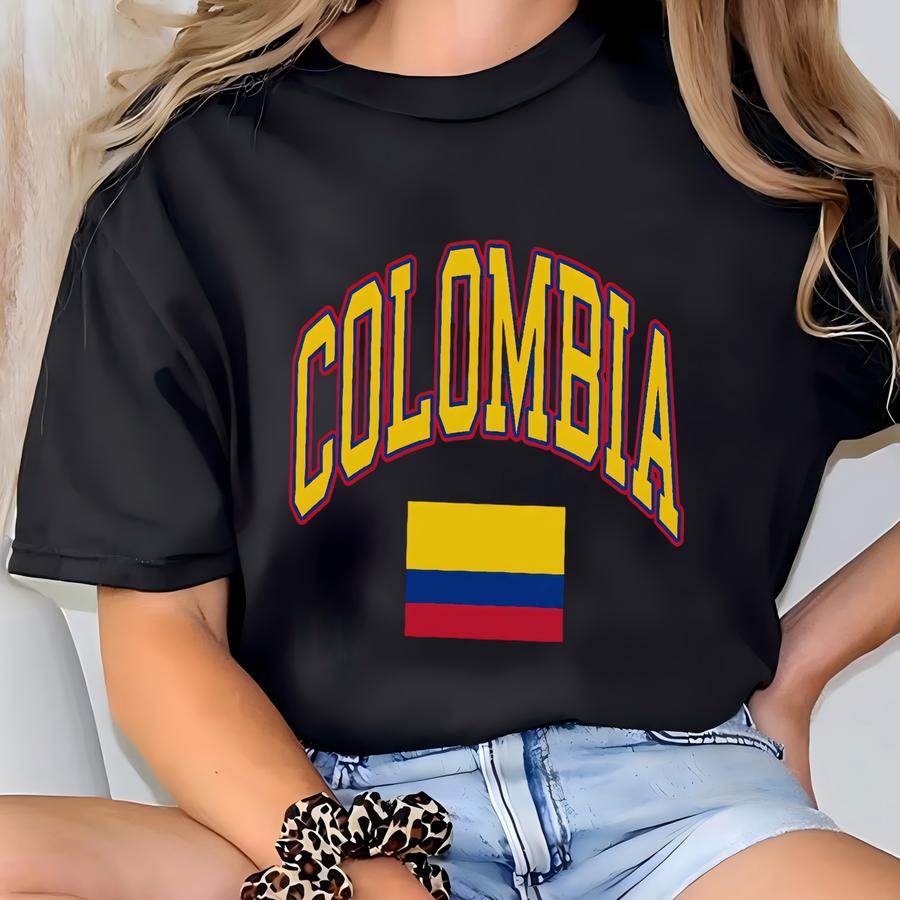 Colombia Shirt Colombian Flag Hoodie Colombiana Shirt Unisex Fit South America Shirt Latin America Shirt T-shirt