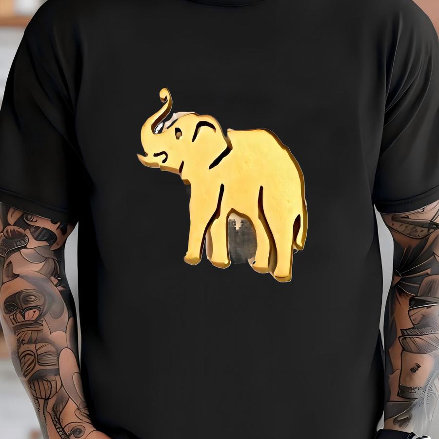 Cute Elephant Earrings, Elephant Gift, Gold Stud Elephant Earrings, Hypoallergenic Earrings T-shirt