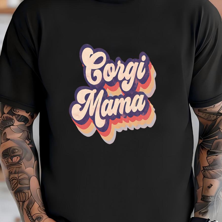 Corgi Mama Shirt / Tank Top / Hoodie / Sweatshirt, Corgi Gift For Women, Corgi Owner Vintage Tshirt, Corgi Mom Tee, Corgi Lover Hoodie T-shirt