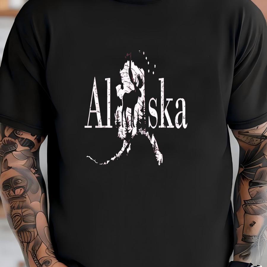 Alaska Map Hoodie, State Pride Travel Sweatshirt, 12082 T-shirt