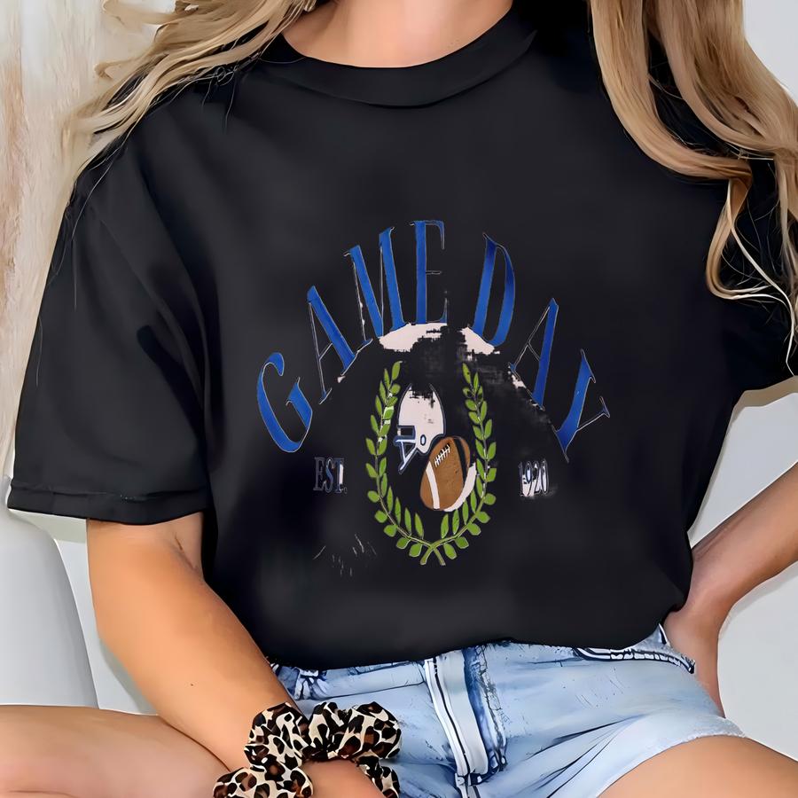 Retro Fall Football Game Day Crewneck Sweatshirt, Fall Crewneck, Football Crewneck Sweatshirt, Game Day Shirt T-shirt