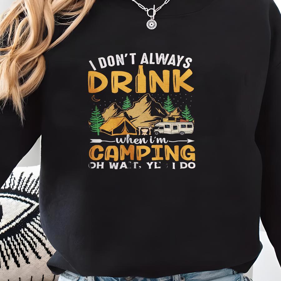 Funny Camping T Shirt, Camping Sweatshirt, Camping Hoodie, Camping Gifts, Camping Gear, Camping Gifts For Men Women, Christmas Camping Gifts Sweatshirt