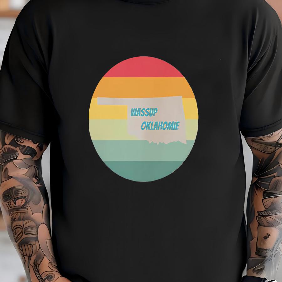 Wassup Oklahomie Unisex Heavy Blend Crewneck Sweatshirt, Oklahoma Sweatshirt, Hip Sweatshirt, Retro Sweatshirt T-shirt