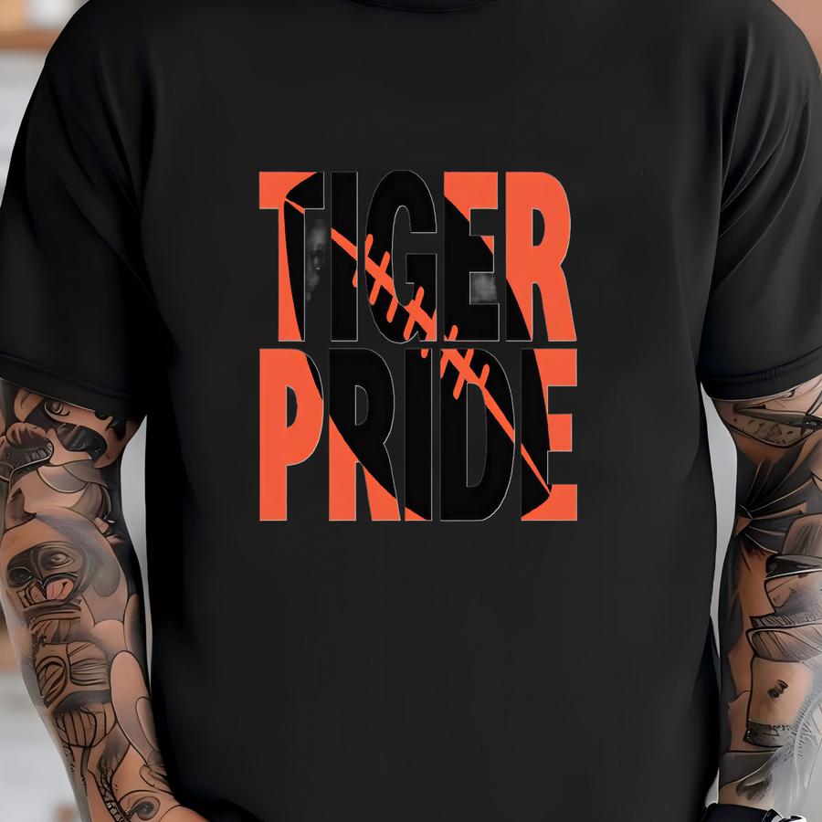 Tiger Pride- Soccer/football/mascot/cheer - Tops/tees T-shirt