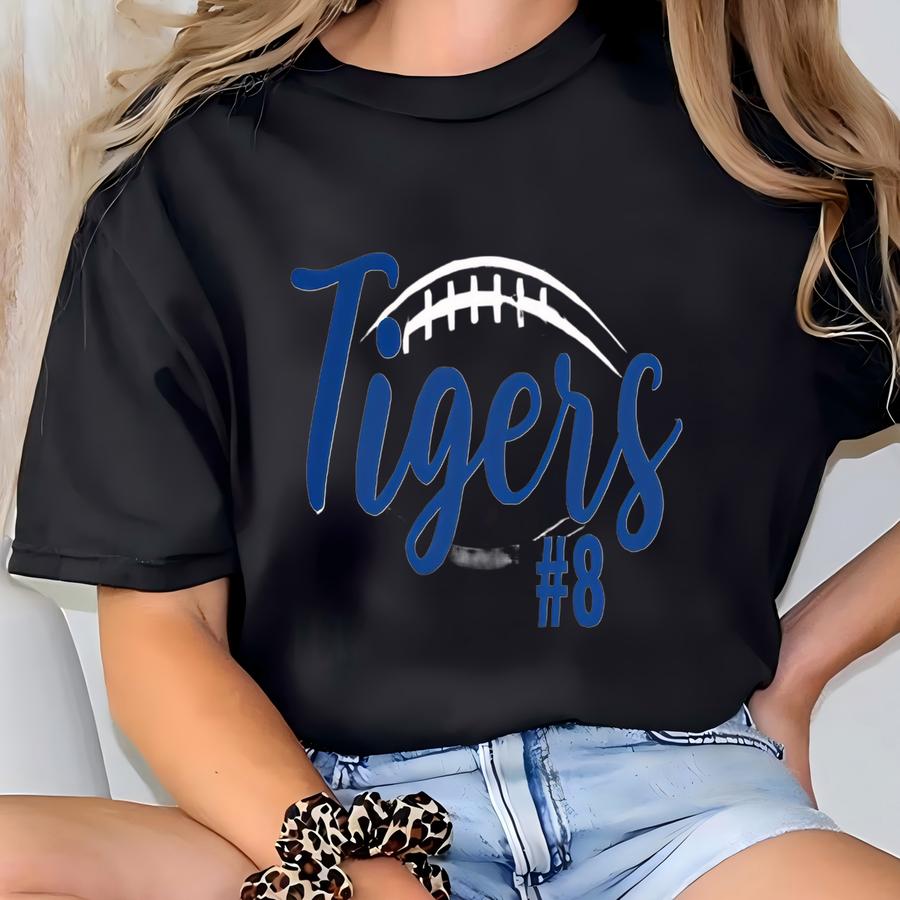 Football Mom Tank Top, Football Mom Shirt, Custom Football Shirt, Personalized High School Football Sweatshirt, Football Team Spirit Shirt T-shirt