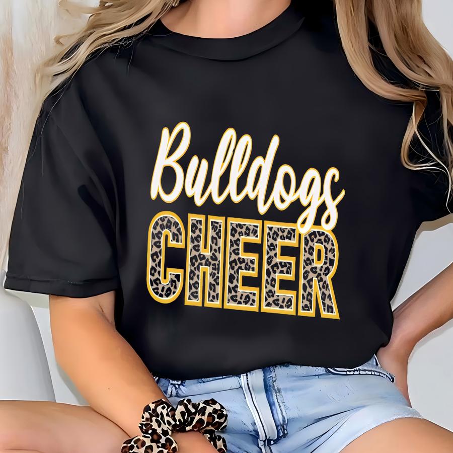 Cheer Mom Shirt, Custom Cheer Shirts For Women, Personalized Cheerleading Shirt, Cheerleader Team Tshirt, Leopard Cheetah Senior Cheer Tees T-shirt