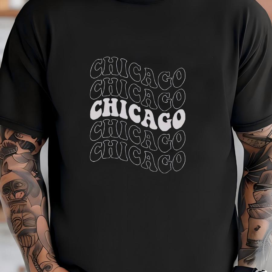 Funky Chicago Shirt - Unisex - Chicago Tshirt - Chicago Shirt - Chicago Womens Shirt T-shirt