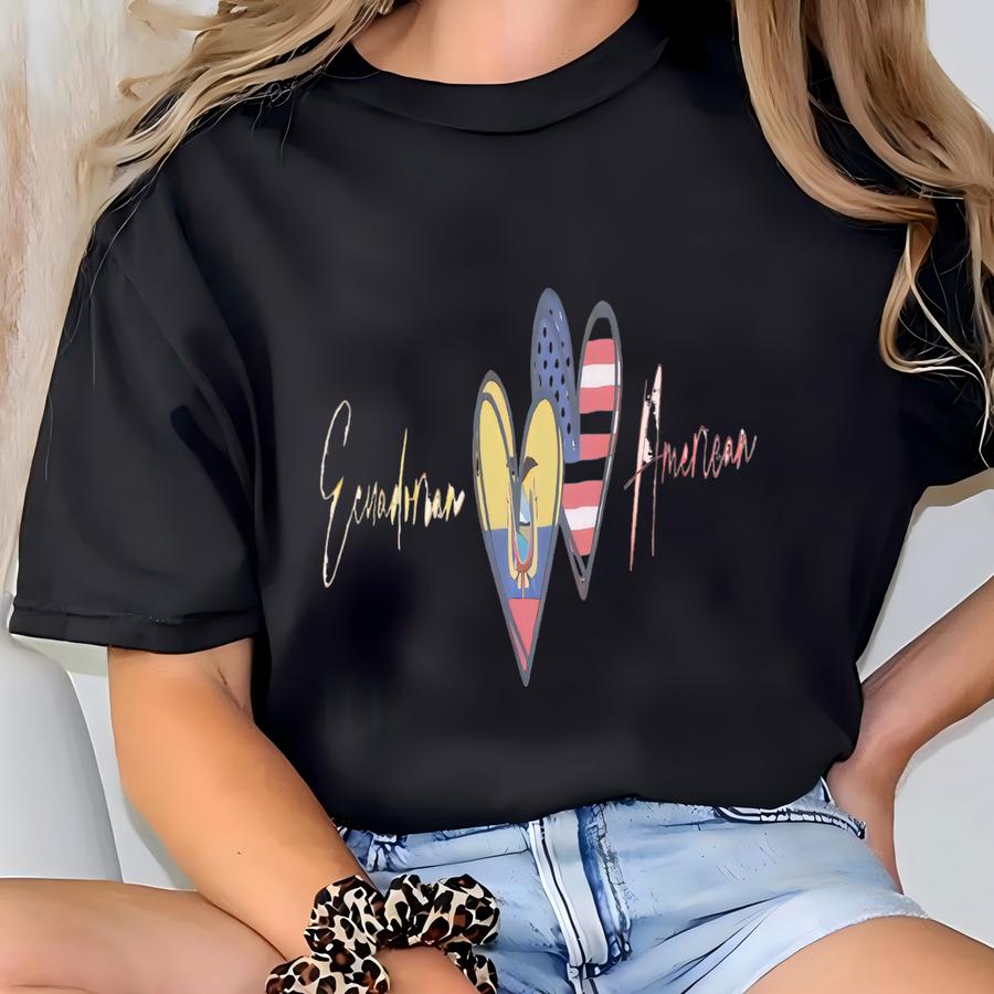Ecuadorian American Shirt | Ecuador Women's Shirt | Cute Ecuador Shirt | Ecuadorian Roots Shirt | Ecuador Gift | Back To School Shirt T-shirt