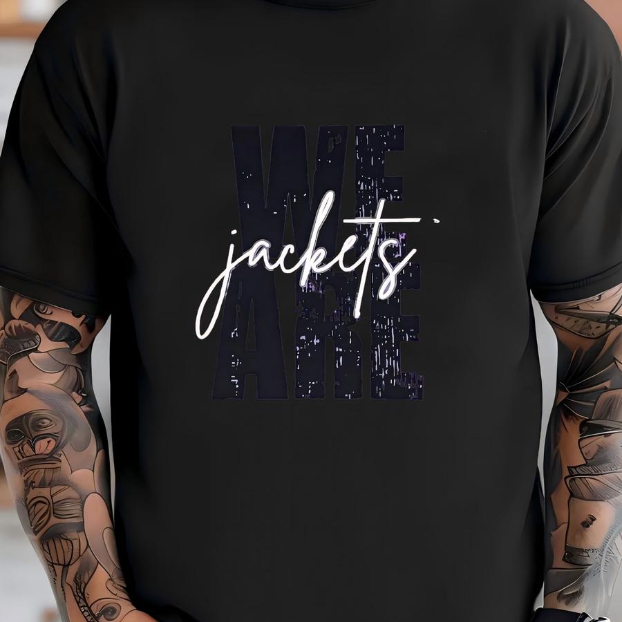 We Are Jackets ~ Gildan Softstyle Heather Shirt ~ Can Customize Shirt To Fit Your School Colors T-shirt