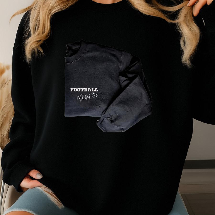 Football Mom Crewneck Sweatshirt, Fall Football Sweatshirt, Mom Football Shirt, Mom Shirt For Football, Mothers Day Gift, Football Mom Shirt Sweatshirt