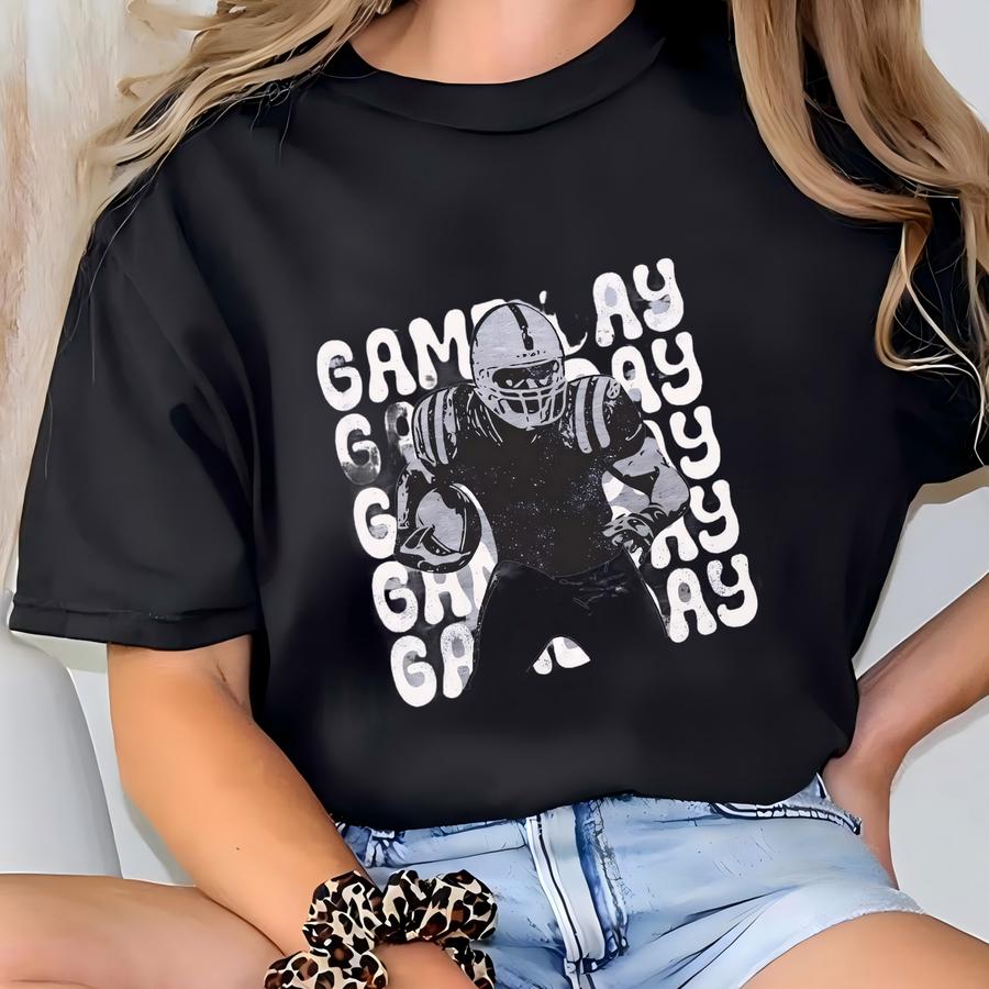 Game Day Football Sweatshirt, Football Game Day Shirt, Football Mom Shirt, Football Season, School Spirit Shirt, Retro Football Shirt T-shirt