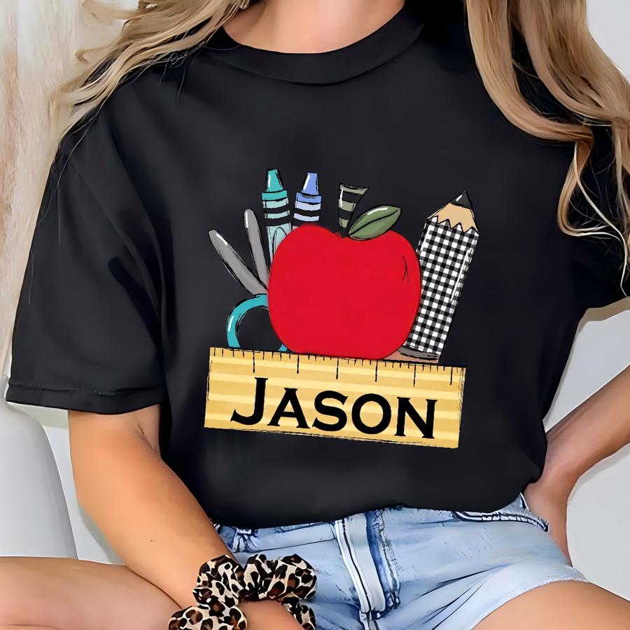 Custom Back To School Shirt: Personalized Elementary School Tee T-shirt