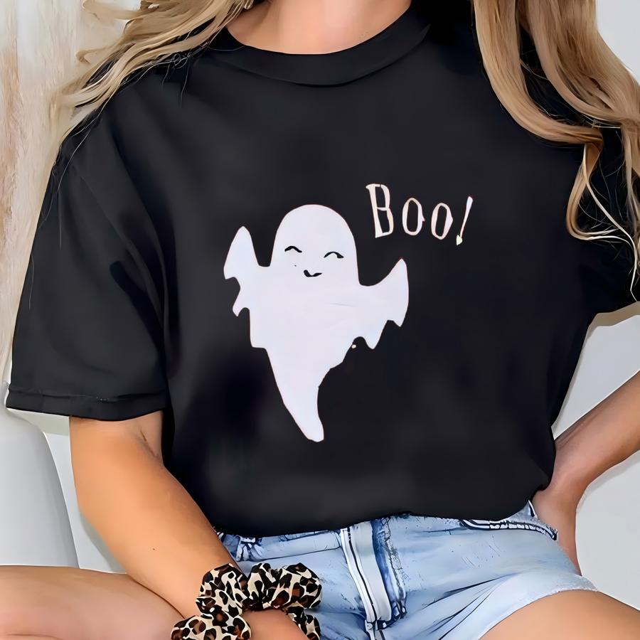 Vintage Ghost Boo Halloween Crewneck Sweatshirt, Retro Fall Sweatshirt, Ghost Sweatshirt, Fall Crewneck, Fall Shirt, Fall Gift T-shirt