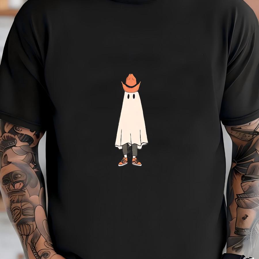 Halloween Kids Shirt - Boo Haw Toddler Tee - Cute Ghost Shirt - Funny Halloween Tee - Cowboy Country Ghost T-shirt