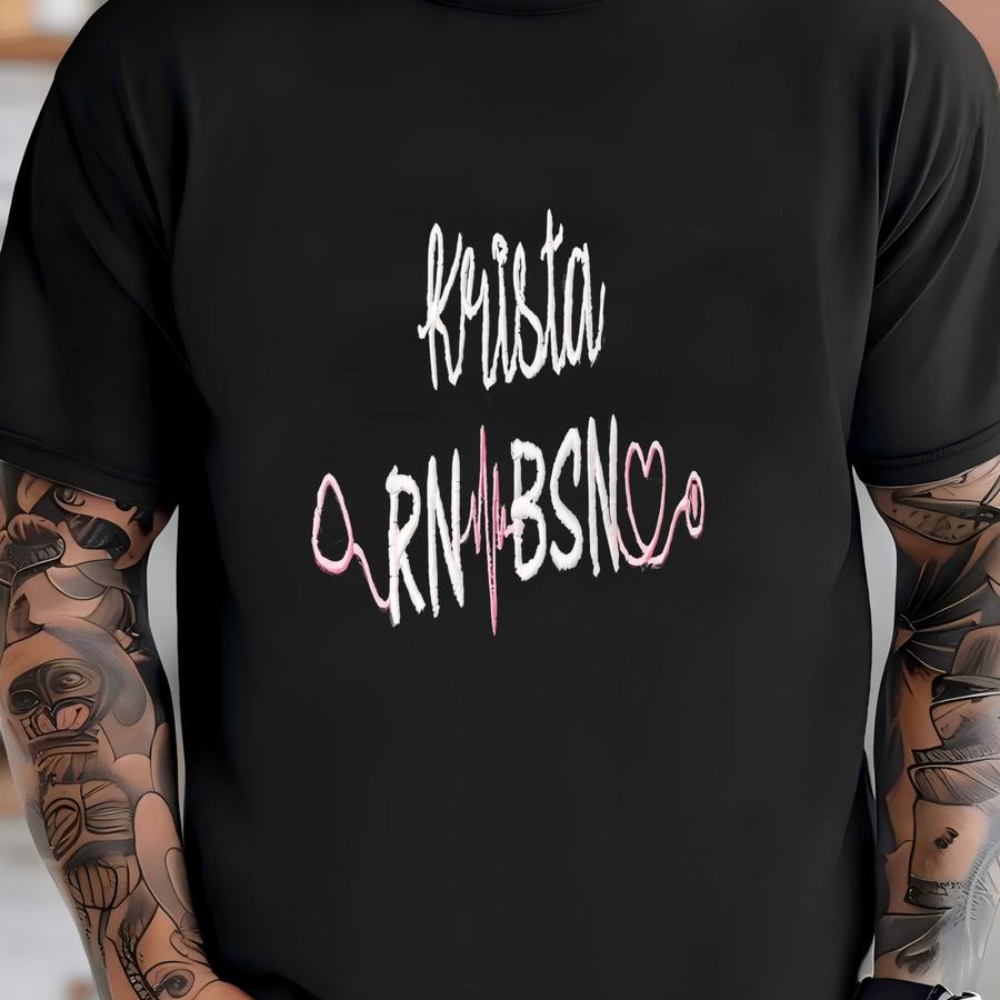 Personalized Nurse Gift, Rn, Bsn, Graduation Gift For Nurse, Custom Full Zip Jacket With Pockets Or Pullover Sweatshirt, In Plus T-shirt