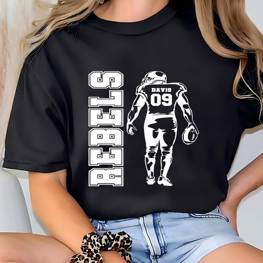 Custom Mascot Football Mama Sweatshirt: School Spirit Pullover T-shirt