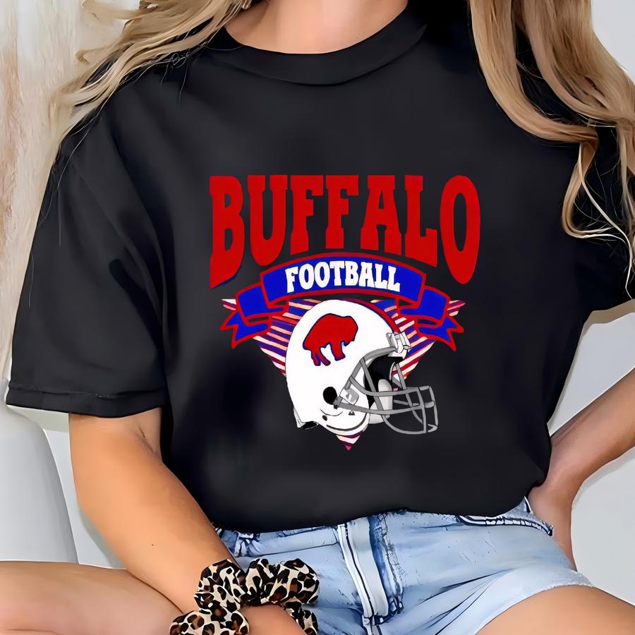 Black Buffalo Football Sweatshirt, Buffalo Sweatshirt, Buffalo Football, Bills Sweatshirt, Black Bills Shirt, Buffalo Shirt, Screen Print T-shirt