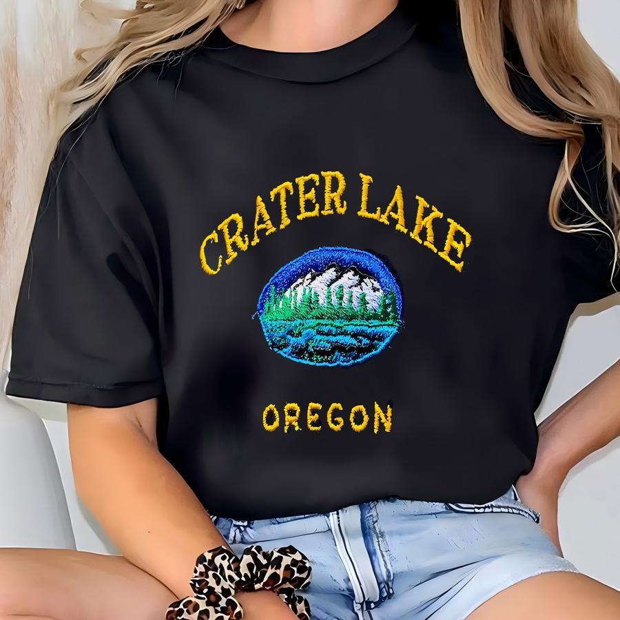 Crater Lake Sweatshirt, Vintage Crewneck , Pacific Northwest T-shirt