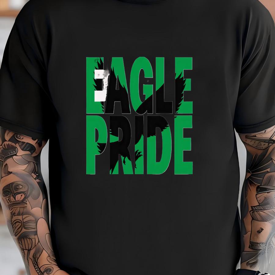 Eagles Mascot Pride Hoodie: Custom School Colors T-shirt