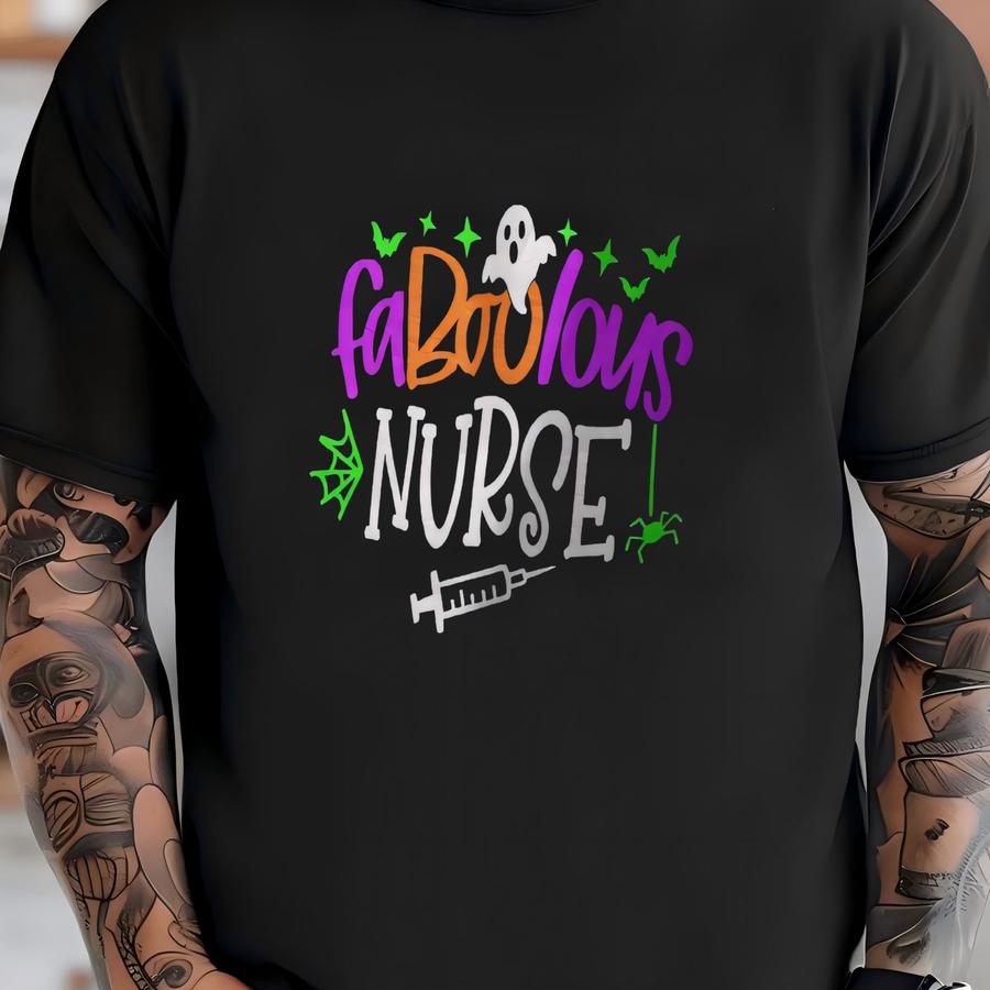 Funny Halloween Nurse Hoodie: Faboolous Rn Tee T-shirt