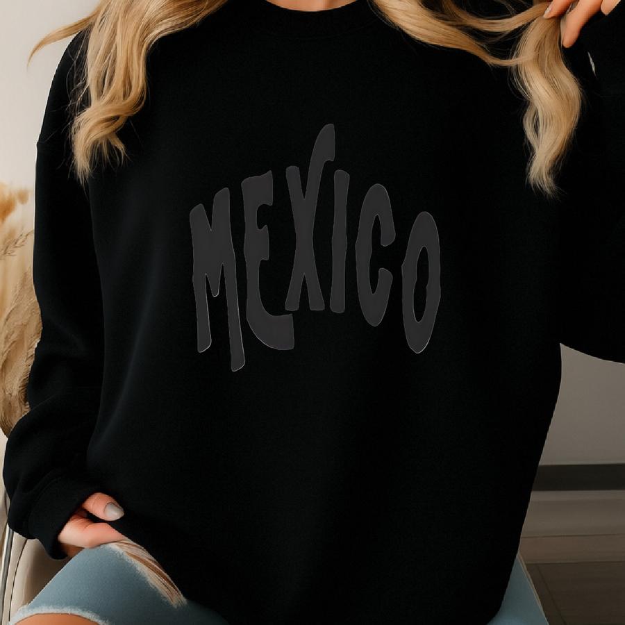 Mexico Sweatshirt, T-shirt, White, Black, Girls Trip, Gift, Cute, Womens, Gym, Island, Camping, Beach, Weekend, Holiday, Surf, Honeymoon Sweatshirt