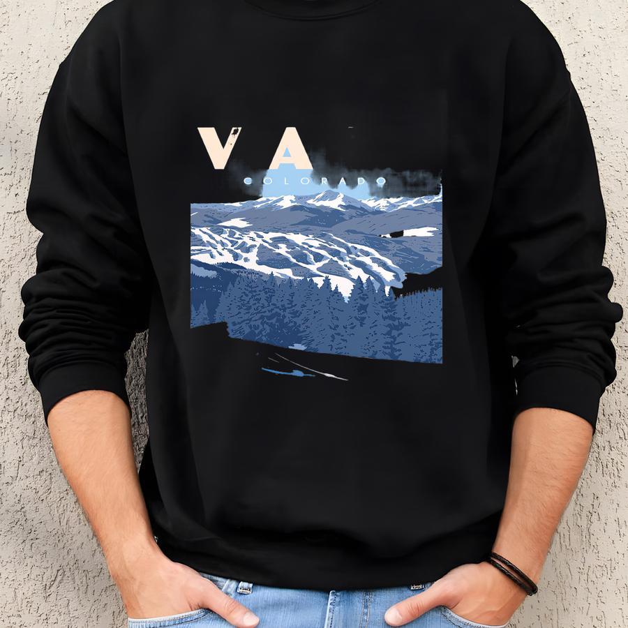 Ski Vail Print Sweatshirt