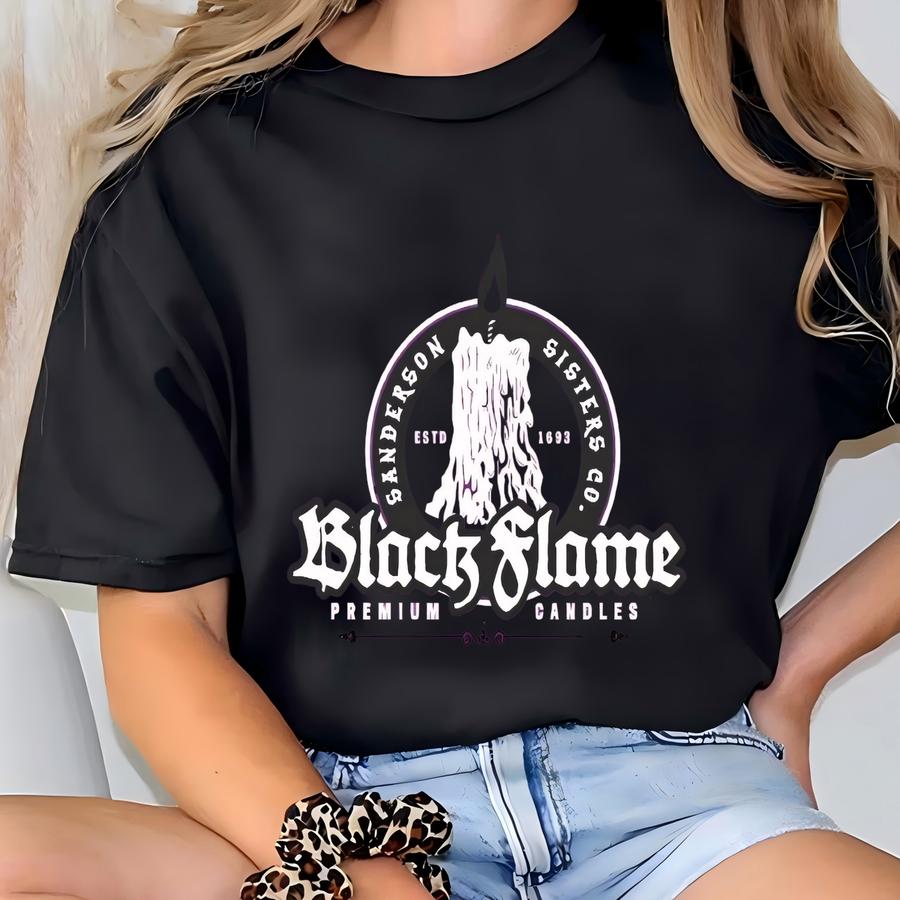 Sanderson Sisters Black Flame Candle Company, Halloween Shirts T-shirt