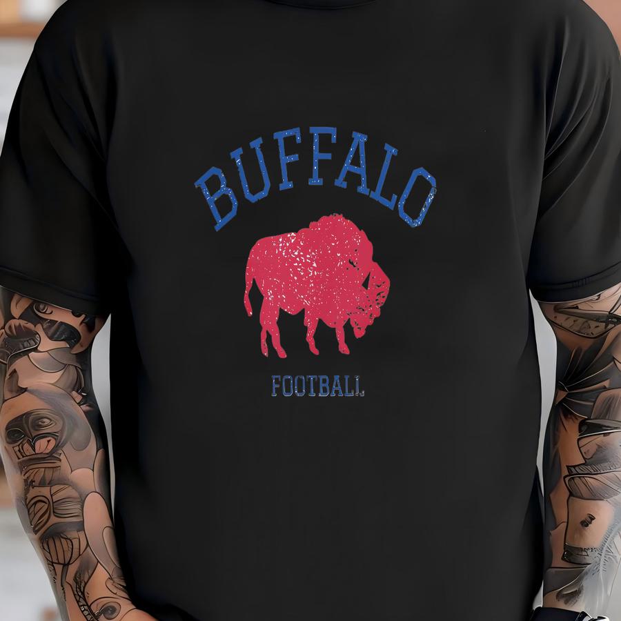 Buffalo Shirt, Buffalo Shirt, Buffalo Football Shirt, Buffalo Fan Shirt, Oversized Buffalo Hoodie, New York Football Gameday T-shirt