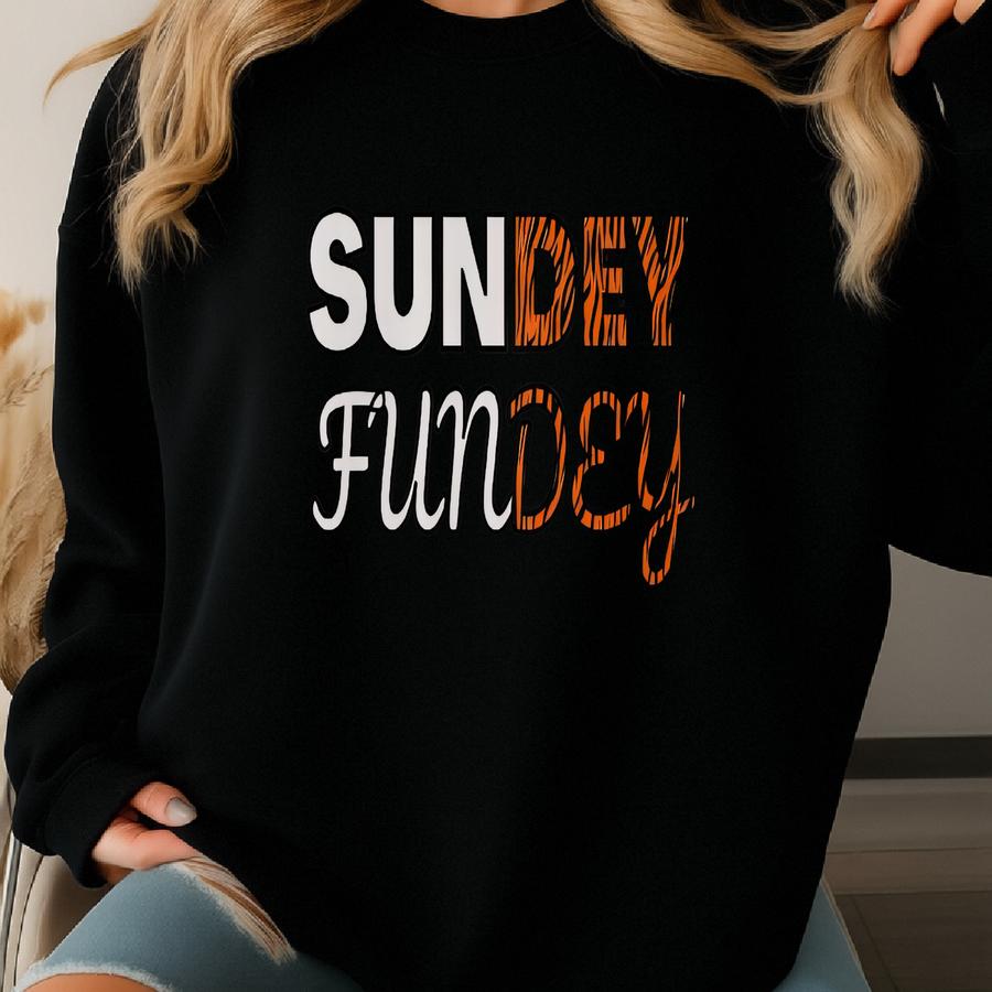 Sundey Fundey Sweatshirt, Cincinnati Football Sweatshirt, Vintage Style Cincinnati Football Crewneck Sweatshirt, Cincinnati Ohio Football Sweatshirt