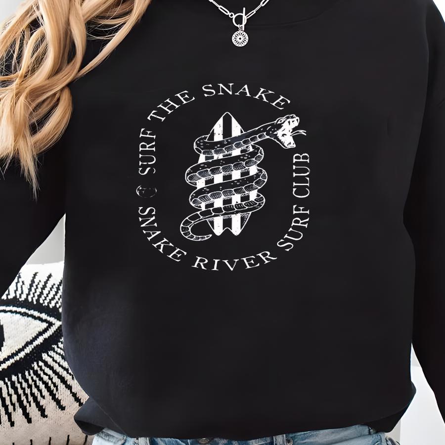 Idaho Wake Surf - Surf The Snake - Unisex Shirt | Idaho Mens | Idaho Womens | Idaho Gift Sweatshirt