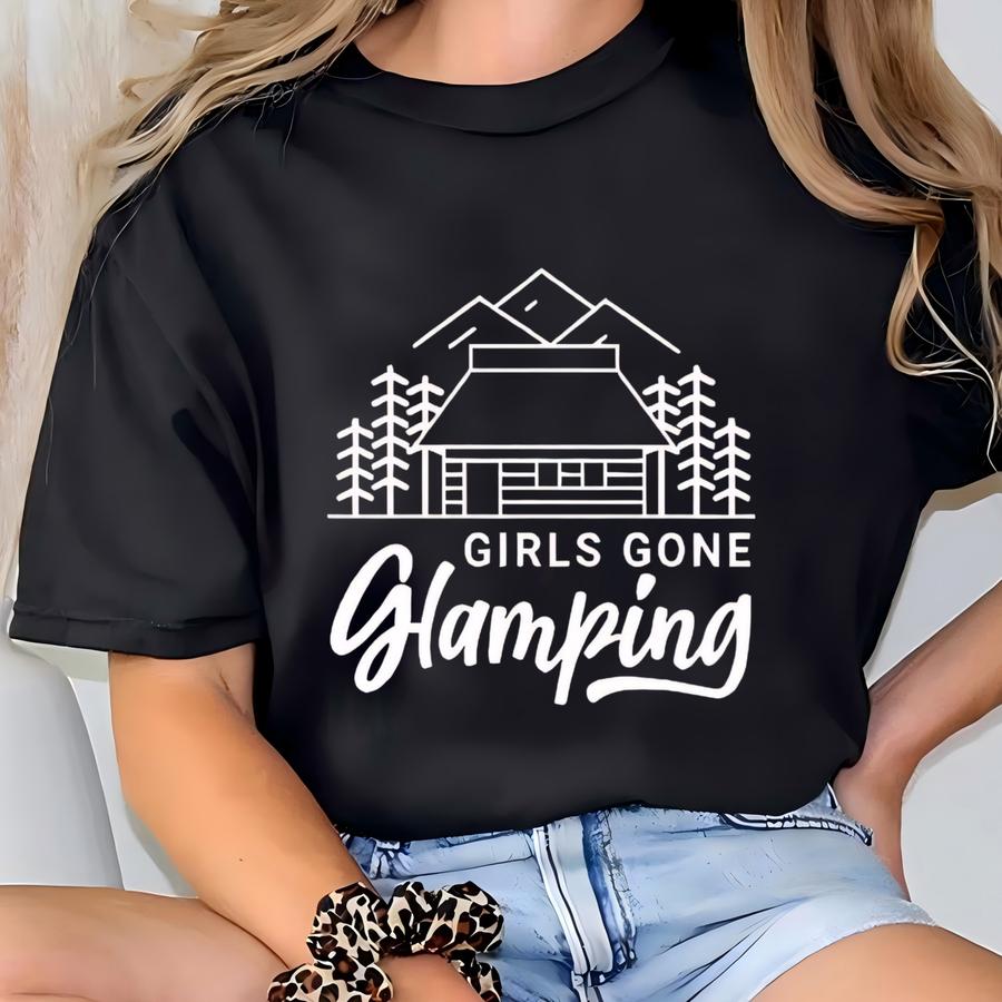 Girls Gone Glamping Shirt: Chalet-themed Girls Trip Tee T-shirt