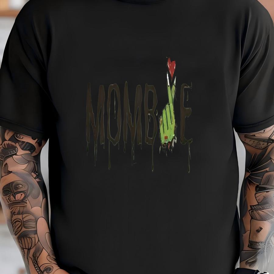 Spooky Mombie Hoodie, Halloween Mom Shirt, Hoodie, Funny Halloween Shirt, Zombie Hoodie, Gift For Mom, Cozy Fall Shirt T-shirt