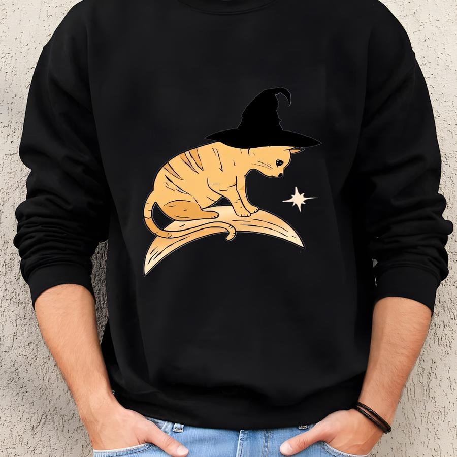 Halloween Cat Shirt, Cat Sweater, Kawaii Sweater, Skeleton Sweatshirt, Cat Hoodie, Pumpkin Sweatshirt, Frog Sweatshirt, Witchy Svg Sweatshirt