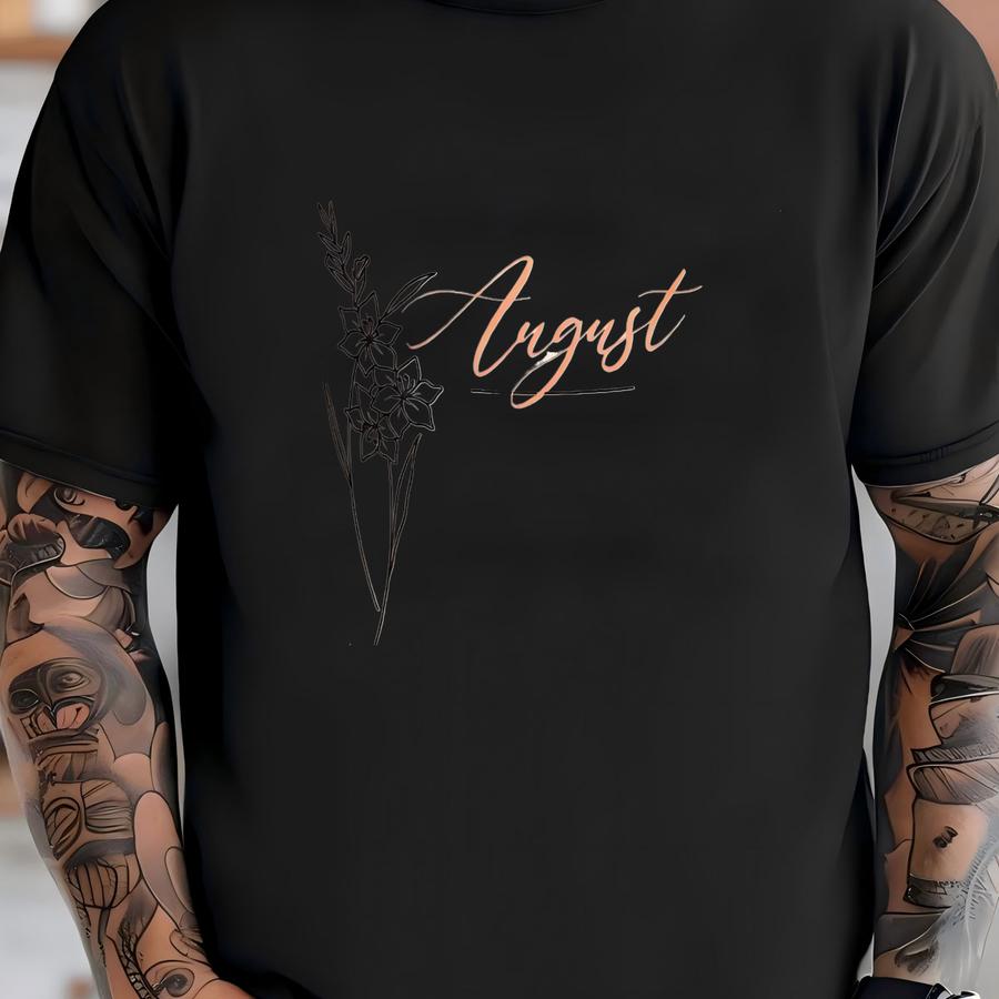 August Birth Flower Soy Candle, August Birthday Candle, August Gift Candle, August Birthstone, August Birth Month Candle T-shirt