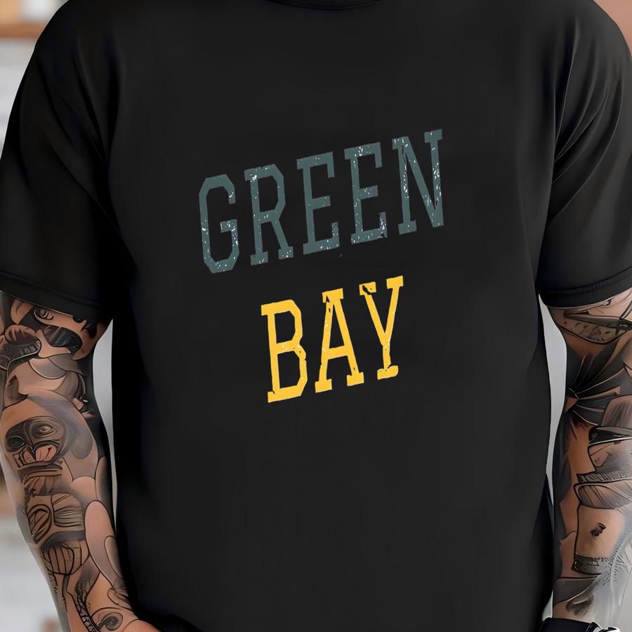 Green Bay Football Vintage Hoodie, Retro Green Bay Shirt, Green Bay Gift, Oversized Green Bay Tailgate Shirt, Hoodie, Comfort T-shirt