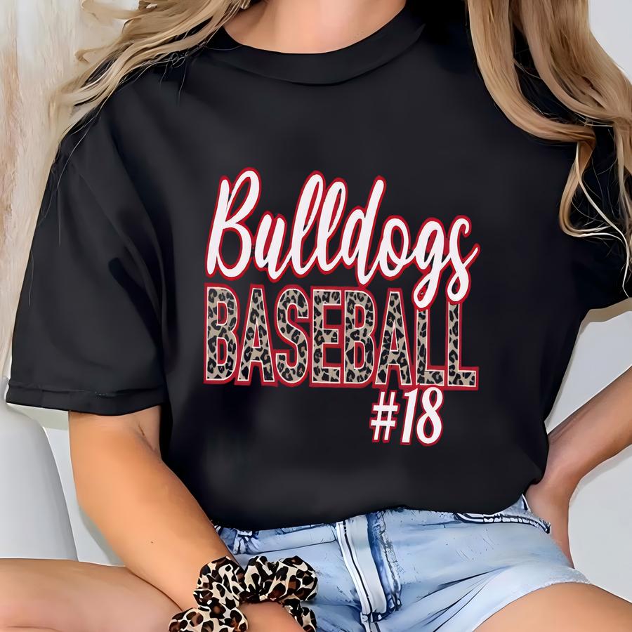 Baseball Mom Sweatshirt, Custom Baseball Mom Shirt, Leopard Baseball Shirt For Women, Personalized Baseball Sweater, Baseball Mom Tee Gift T-shirt