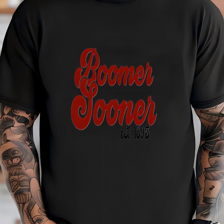 Boomer Sooner - Football Hoodie - Sports Shirt - College Football - Fan Wear T-shirt